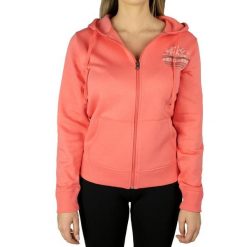 Bluza dresowa sportowa damska Skechers Full Zip Hoodie. Czerwone bluzy damskie Skechers, xs, bez wzorów, z bawełny, z kapturem. Za 139.99 zł.