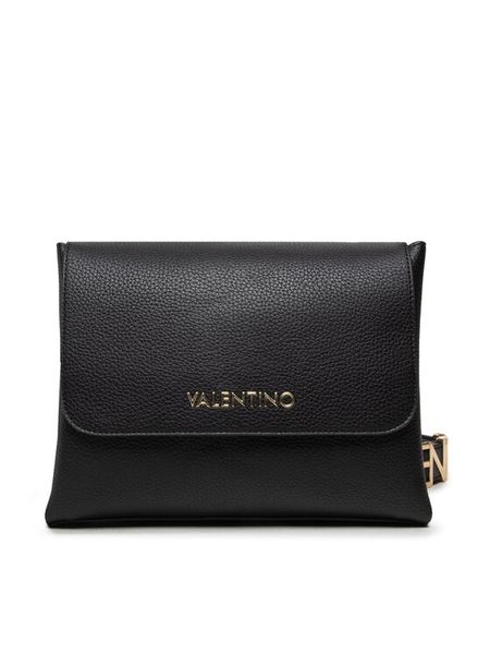 Valentino Torebka Alexia VBS5A803 Czarny. Czarne listonoszki damskie Valentino, bez wzorów, ze skóry, bez dodatków. Za 429.99 zł.