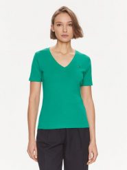 Tommy Hilfiger T-Shirt New Cody WW0WW40584 Zielony Slim Fit. Zielone t-shirty damskie Tommy Hilfiger, xxs, bez wzorów, z bawełny, bez kołnierzyka. Za 149.99 zł.