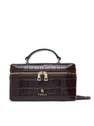 Furla Torebka Camelia Micro WE00625 BX4255 2460S Brązowy ciemny. Brązowe kuferki damskie Furla, bez wzorów, ze skóry, bez dodatków. Za 1,039.00 zł.
