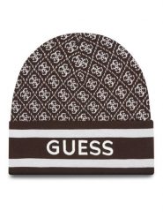 Guess Czapka W4BZ21 Z3JD2 Brązowy. Brązowe czapki damskie Guess, na zimę, z aplikacjami, z materiału. Za 179.99 zł.