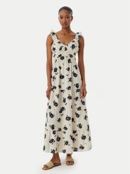 Vero Moda Sukienka letnia Dicthe 10341603 Beżowy Regular Fit. Brązowe sukienki damskie Vero Moda, bez wzorów, z bawełny, bez ramiączek. Za 229.99 zł.