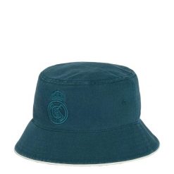 CZAPKA WYJAZDOWA TYPU BUCKET REAL MADRYT. Białe czapki damskie Adidas, bez wzorów, z bawełny. Za 119.00 zł.