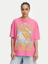Billabong T-Shirt Summer Of Love EBJZT00592 Różowy Loose Fit. Czerwone t-shirty damskie Billabong, m, bez wzorów, z bawełny, bez kołnierzyka. Za 169.99 zł.