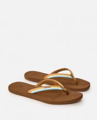Japonki damskie Rip Curl Freedom Bloom Open Toe. Klapki damskie Rip Curl, bez wzorów, z materiału, z otwartym noskiem, bez obcasa, bez zapięcia. Za 129.99 zł.