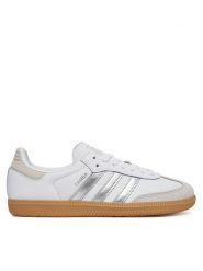 Adidas Sneakersy Samba Og JI2725 Biały. Białe obuwie sportowe damskie Adidas, ze skóry, bez zapięcia. Za 529.99 zł.
