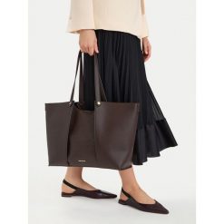 Torebka GINO ROSSI. Brązowe shopper bag Gino Rossi, bez dodatków. Za 329.99 zł.