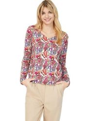 Heine Sweter ze wzorem rozmiar: 44. Swetry klasyczne damskie Heine, bez kołnierzyka. Za 117.73 zł.