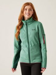 Regatta Kurtka polarowa "Ralina" w kolorze turkusowym rozmiar: 34. Niebieskie kurtki damskie Regatta, bez wzorów, z polaru, bez kaptura. Za 97.51 zł.