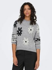 ONLY Sweter w kolorze szarym rozmiar: S. Szare swetry klasyczne damskie Only, s, bez kołnierzyka. Za 114.95 zł.