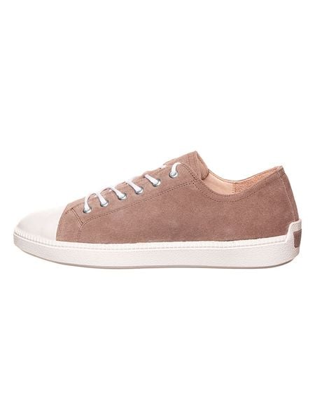 Think! Skórzane sneakersy w kolorze jasnobrązowym rozmiar: 41. Brązowe obuwie sportowe damskie Think!, bez zapięcia. Za 279.78 zł.