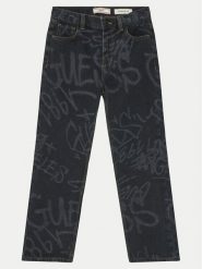 Guess Jeansy L5RA12 D5MU0 Czarny Relaxed Fit. Czarne jeansy chłopięce Guess, z bawełny. Za 169.99 zł.