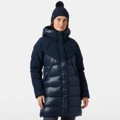 Parka dla kobiet Helly Hansen Bliss. Niebieskie parki damskie Helly Hansen, na zimę, bez kaptura. W wyprzedaży za 1,497.50 zł.