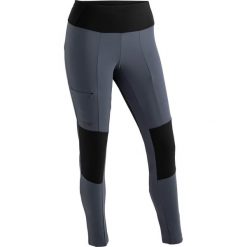 Damskie legginsy Maier Sports Dacit. Niebieskie legginsy damskie Maier Sports, bez wzorów, z materiału. Za 460.55 zł.