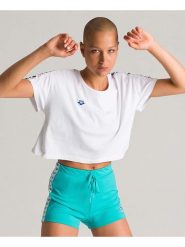 Arena Koszulka "Corinne" w kolorze białym rozmiar: M. Białe bluzki damskie Arena, m, bez wzorów, z bawełny, bez kołnierzyka, bez ramiączek. Za 92.21 zł.