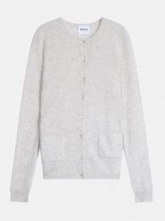 Perfect Cashmere Kaszmirowy kardigan "Amy" w kolorze jasnoszarym rozmiar: XXL. Szare kardigany damskie Perfect Cashmere, xxl, bez wzorów, z kaszmiru. Za 363.71 zł.