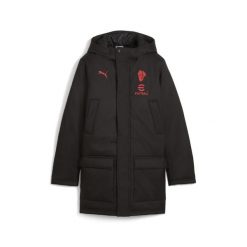 Młodzieżowa kurtka treningowa na zimę AC Milan PUMA. Czarna kurtki damskie Puma, na zimę, l, bez wzorów, bez kaptura. Za 619.00 zł.