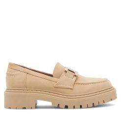 Mokasyny Jenny Fairy. Brązowe mokasyny damskie Jenny Fairy, bez obcasa. Za 139.99 zł.