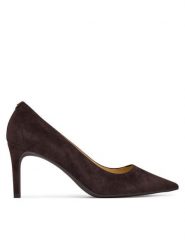 MICHAEL Michael Kors Szpilki Alina 40F2HNMP1S Brązowy. Brązowe szpilki damskie MICHAEL Michael Kors, bez wzorów, ze skóry, bez obcasa, na szpilce, bez zapięcia. Za 629.99 zł.
