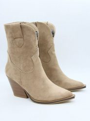 Bellucci Botki w kolorze beżowym na obcasie rozmiar: 36. Brązowe botki damskie Bellucci, eleganckie, bez obcasa, na obcasie, bez zapięcia. Za 179.95 zł.