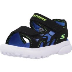 Sandały SKECHERS RAZOR SPLASH Niebieski. Niebieskie sandały damskie Skechers, bez wzorów, z syntetyku, bez obcasa, bez zapięcia. Za 137.99 zł.