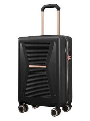 Puccini Walizka "Malibu" w kolorze czarnym - 36 x 55 x 20 cm rozmiar: onesize. Czarne walizki Puccini, bez wzorów, z materiału. Za 306.01 zł.