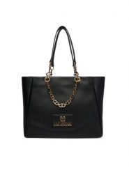 LOVE MOSCHINO Torebka JC4164PP1OL1200A Czarny. Czarne shopper bag Love Moschino, bez wzorów, ze skóry, bez dodatków. Za 1,399.00 zł.