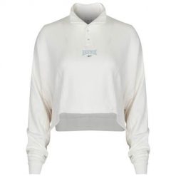 Bluza sportowa damska Reebok HT7843. Białe bluzy damskie Reebok, l, bez wzorów, z bawełny, bez kaptura. Za 162.00 zł.