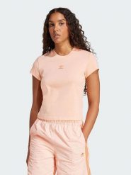 Adidas Koszulka w kolorze pomarańczowym rozmiar: XS. Pomarańczowe bluzki damskie Adidas, xs, bez wzorów, bez kołnierzyka, bez ramiączek. Za 62.03 zł.