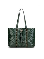 Monnari Torebka TORIMP0-24Z-BAG5290-K008D000 Zielony. Zielone torebki klasyczne damskie Monnari, ze skóry, bez dodatków. Za 139.99 zł.