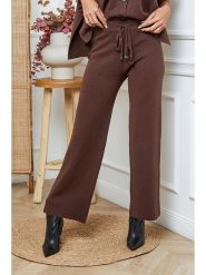 So Cachemire Spodnie "Echel" w kolorze brązowym rozmiar: M. Brązowe spodnie materiałowe damskie So Cachemire, bez wzorów, z materiału. Za 183.59 zł.