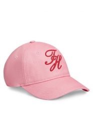 Tommy Hilfiger Czapka z daszkiem Logo Embroidery Baseball Cap AW0AW18338 Różowy. Czerwone czapki z daszkiem damskie Tommy Hilfiger, bez wzorów, z bawełny. Za 209.99 zł.