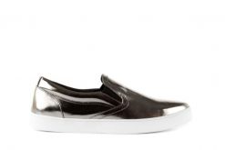 Trampki Bayla-123 5500126 Platinum, Srebrny, Skóra naturalna - 40. Szare trampki damskie Bayla, bez wzorów, z gumy, bez zapięcia. W wyprzedaży za 71.10 zł.