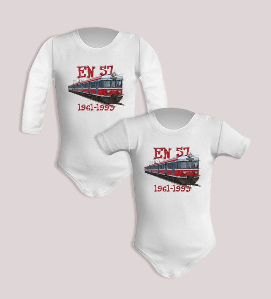 EN57 Regio — body (Rozmiar: 3M; Długość rękawa: długi; Rodzaj nadruku: EN57 Regio). Niebieskie body niemowlęce nikiniki, bez wzorów, z bawełny, bez kołnierzyka, bez ramiączek. Za 59.00 zł.