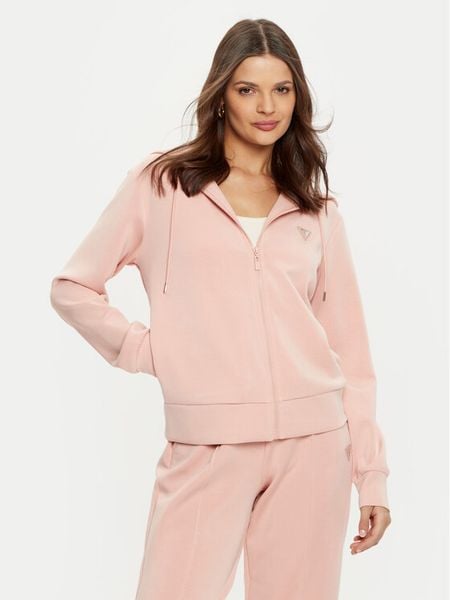 Guess Bluza V4YQ06 KCAY2 Różowy Regular Fit. Czerwone bluzy damskie Guess, m, z aplikacjami, z syntetyku, bez kaptura. Za 229.99 zł.