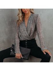 Milan Kiss Bluzka w kolorze szarym rozmiar: M. Szare bluzki damskie Milan Kiss, m, bez wzorów, bez kołnierzyka, bez ramiączek. Za 121.80 zł.