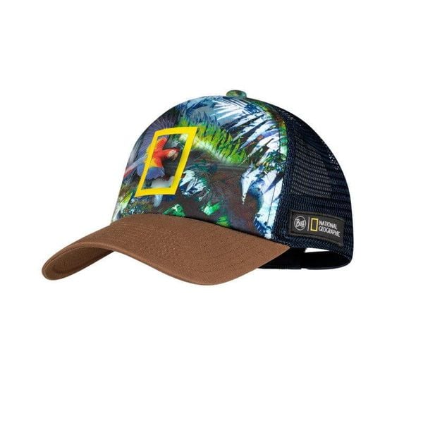 Czapka z daszkiem Buff Trucker Cap National Geographic. Żółte czapki z daszkiem damskie Buff, bez wzorów. Za 139.90 zł.