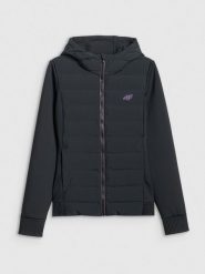 4F Kurtka z wypełnieniem syntetycznym damska - czarna XL. Czarne kurtki damskie 4F, xl, bez wzorów, z puchu, bez kaptura. Za 349.99 zł.