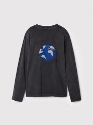 Desigual Bluzka Sergio 22WBTK13 Szary Regular Fit. Szare t-shirty i koszulki chłopięce Desigual, bez wzorów, z bawełny, bez kołnierzyka, bez ramiączek. Za 109.99 zł.