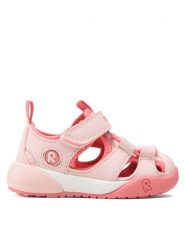 Reima Sandały Lomalla 5400086A Różowy. Czerwone sandały dziewczęce Reima, ze skóry, bez obcasa, bez zapięcia. Za 229.99 zł.