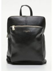 Victor & Hugo Paris Skórzany plecak "Melania" w kolorze czarnym - 27,5 x 24,5 x 9 cm rozmiar: onesize. Czarne plecaki Victor & Hugo Paris, bez wzorów, z materiału. Za 326.32 zł.