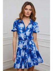 Joséfine Sukienka "Junior" w kolorze niebiesko-błękitnym rozmiar: M. Niebieskie sukienki damskie Joséfine, bez wzorów, z tkaniny, bez ramiączek. Za 108.99 zł.