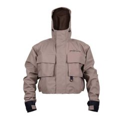 Kurtka do brodzenia model 444 AIR. Brązowe kurtki damskie PROS, l, bez wzorów, z neoprenu, bez kaptura. Za 899.00 zł.
