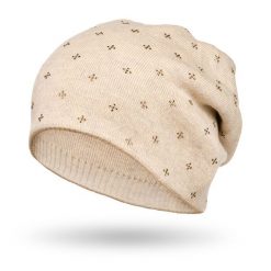 Czapka zimowa Peterson PTN HAT-04 beżowa. Brązowe czapki damskie Peterson, na zimę, bez wzorów. Za 54.00 zł.