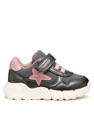 Geox Sneakersy B Flexyper Mini B566NB 0AJAS C9F8W M Szary. Szare buty sportowe dziewczęce Geox, bez wzorów, ze skóry, bez zapięcia. Za 169.99 zł.