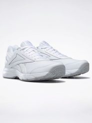 Reebok Skórzane sneakersy "Work N Cushion 4.0" w kolorze białym rozmiar: 40. Białe obuwie sportowe damskie Reebok, bez zapięcia. Za 166.88 zł.