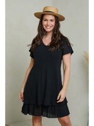 Curvy Lady Sukienka w kolorze czarnym rozmiar: 48/50. Czarne sukienki damskie Curvy Lady, bez wzorów, klasyczne, bez ramiączek. Za 131.74 zł.