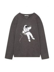 Tom Tailor Bluzka 1033857 Szary Regular Fit. Szare t-shirty i koszulki chłopięce Tom Tailor, bez wzorów, z bawełny, bez kołnierzyka, bez ramiączek. Za 49.99 zł.