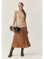 TATUUM Spódnica "Brimi" w kolorze karmelowym rozmiar: M. Brązowe spódnice damskie TATUUM, m, bez wzorów, midi. Za 177.32 zł.