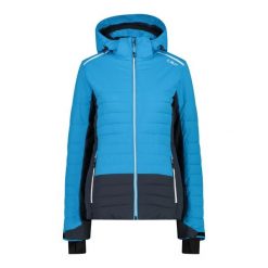 Kurtka damska narciarska CMP 31W0226. Niebieskie kurtki damskie CMP, na zimę, l, bez wzorów, bez kaptura. W wyprzedaży za 719.50 zł.